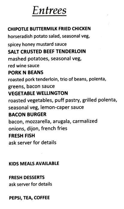 The Maine Course - Quincy, IL menu_pic