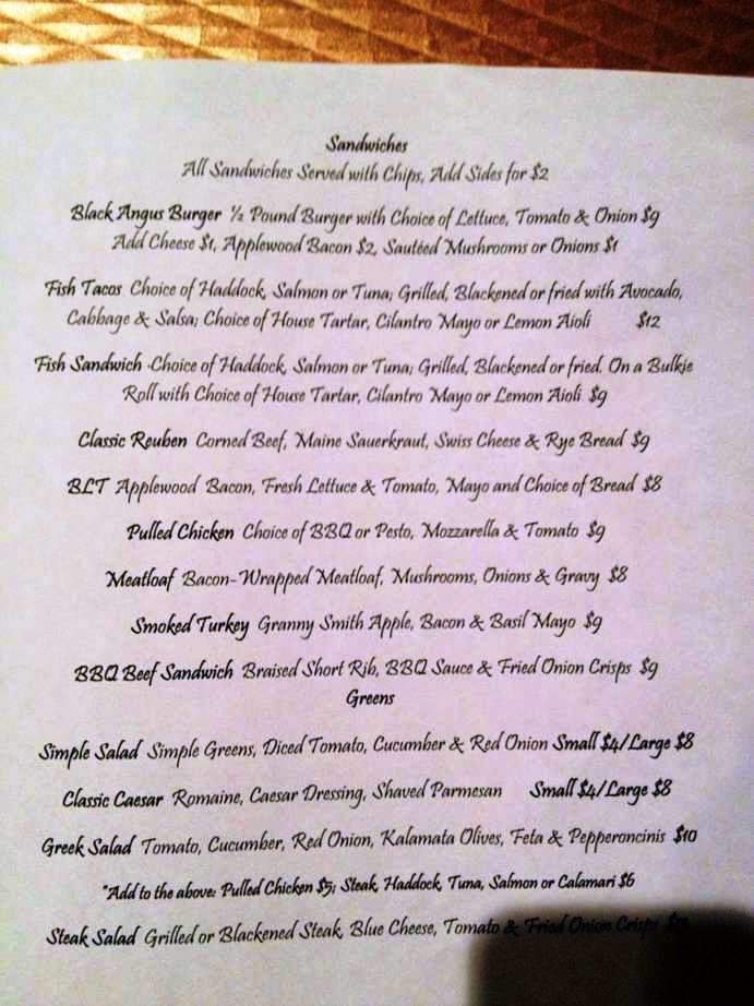 The Grill House - South Portland, ME menu_pic