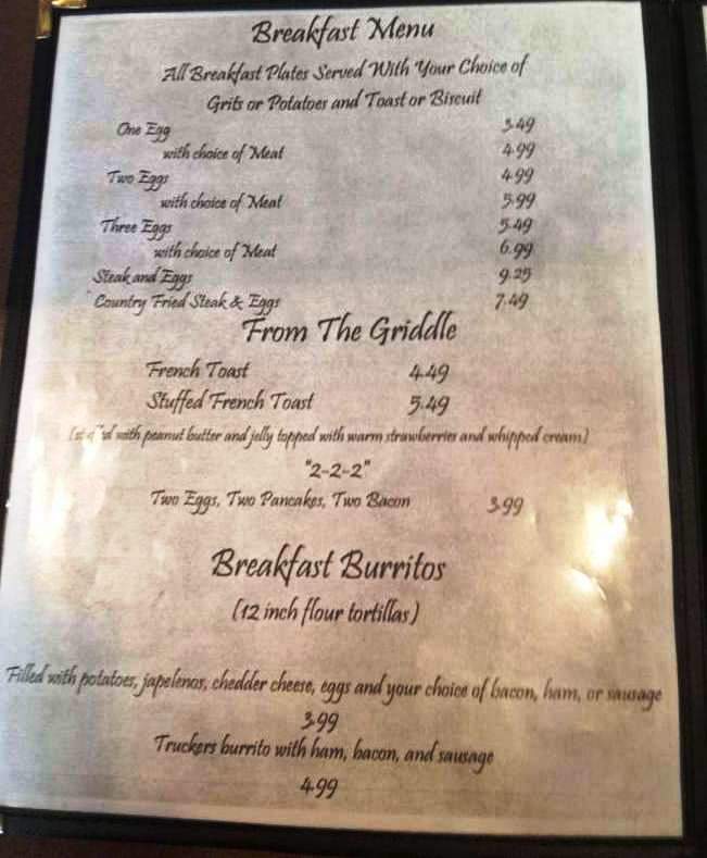 Triple Nickel Grill - Saucier, MS menu_pic