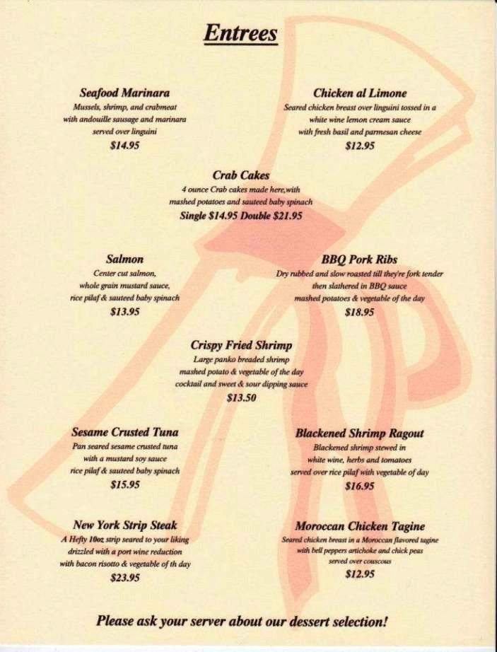 University Restaurant at Lewis General Store - Cambridge, MD menu_pic