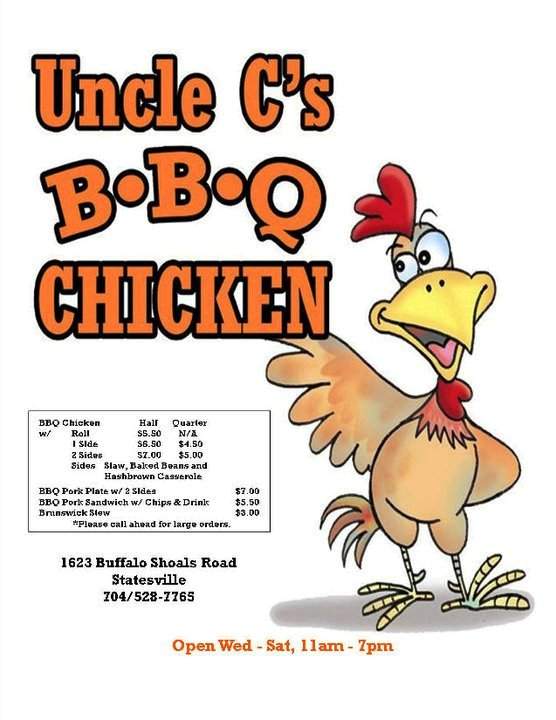 Uncle C's BBQ Chicken - Statesville, NC menu_pic