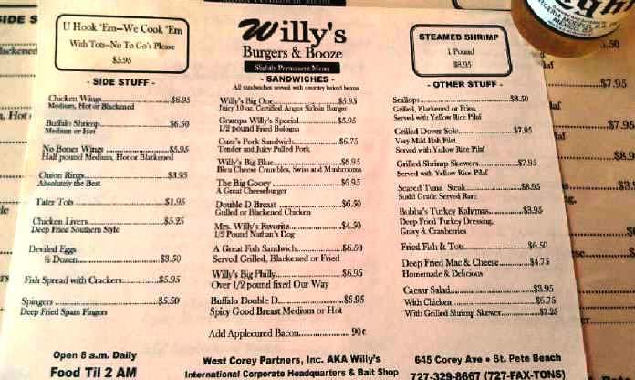 /380150809/Willys-Burgers-Booze-Saint-Pete-Beach-FL - St Pete Beach, FL