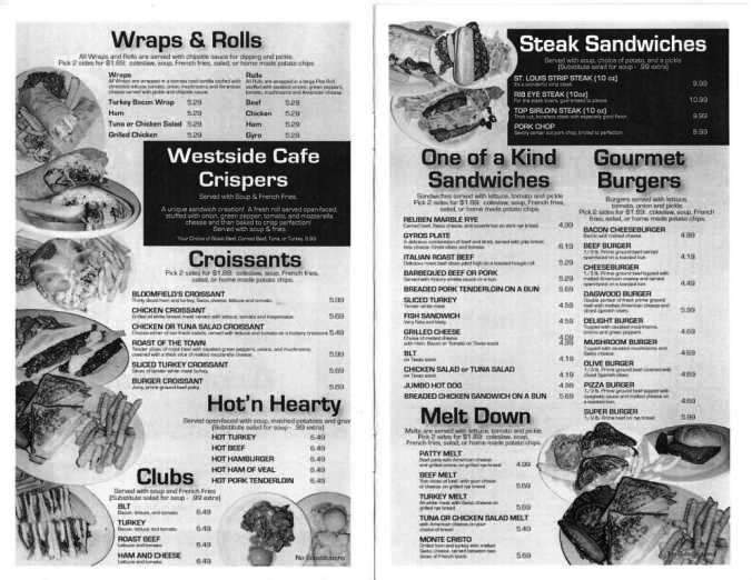West Side Cafe Catering Co. - Belleville, IL menu_pic