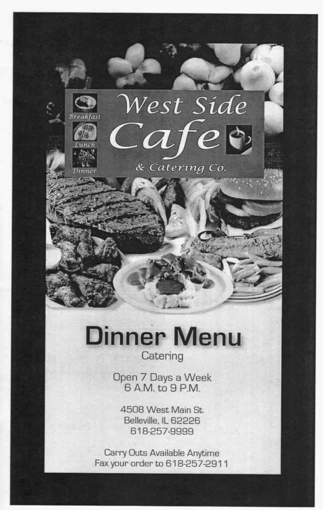 West Side Cafe Catering Co. - Belleville, IL menu_pic