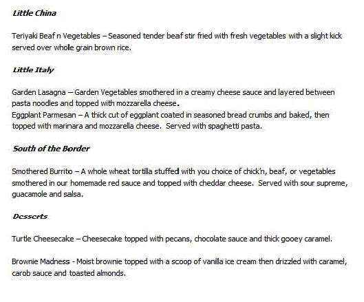 Garden Secrets Restaurant and Food Mart - Hot Springs, AR menu_pic