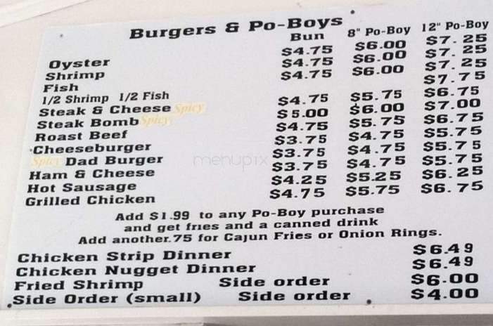 Ben's Deli - Gulfport, MS menu_pic