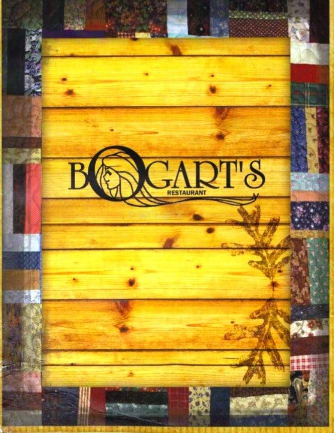 Bogart's Restaurant - Sylva, NC menu_pic
