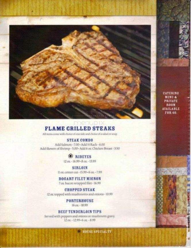 Bogart's Restaurant - Sylva, NC menu_pic