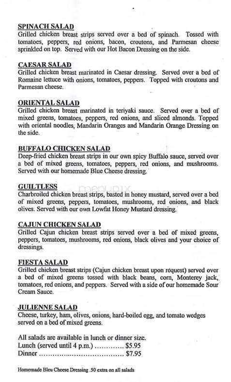 Casa Too Mucha - New Hartford, NY menu_pic