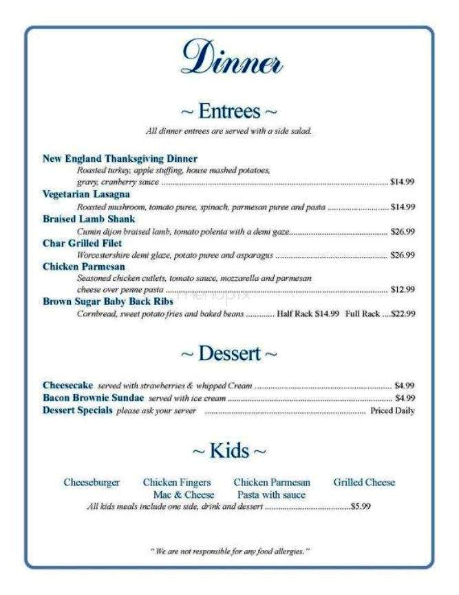 Chatterbox cafe' - Windham, NH menu_pic