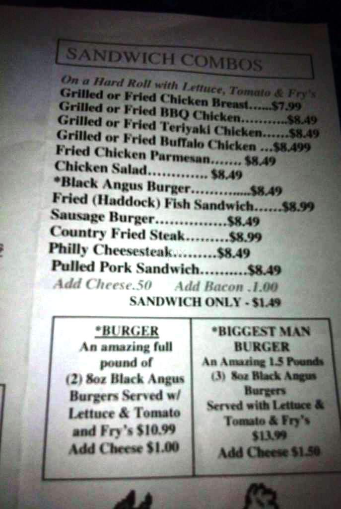 Chicken Joint - Berlin, CT menu_pic