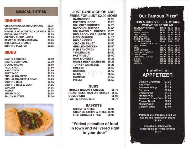 Community Pizza & Tap - Fort Dodge, IA menu_pic
