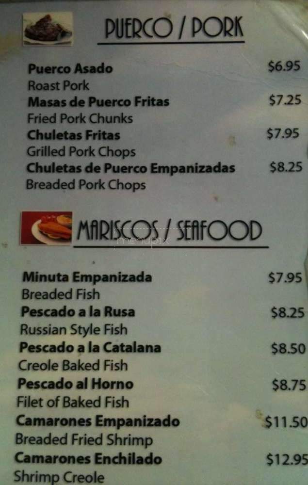 Arco-Iris Restaurant - Tampa, FL menu_pic