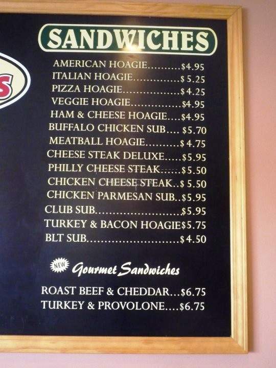D & G Pizza - Beaver Falls, PA menu_pic