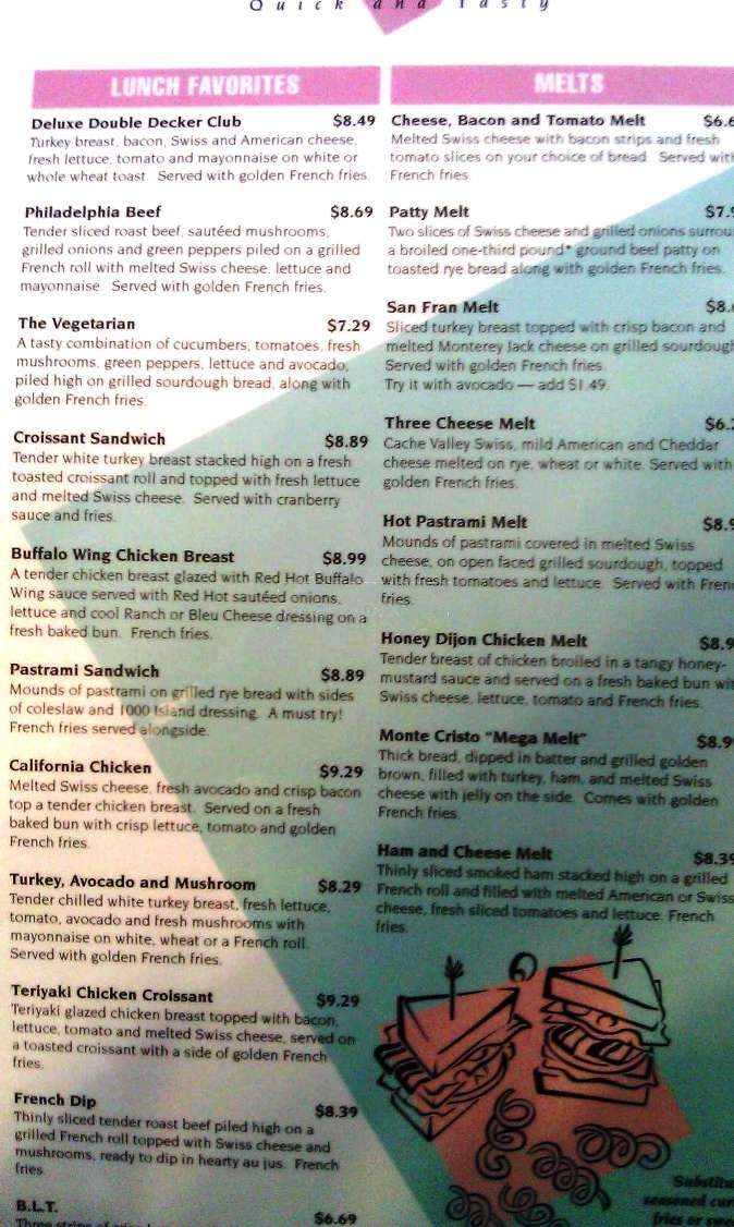 Dee's Family Restaurant - Salt Lake City, UT menu_pic
