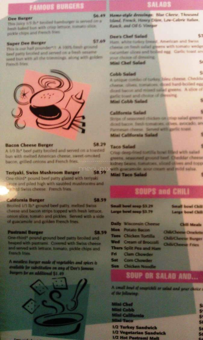 Dee's Family Restaurant - Salt Lake City, UT menu_pic
