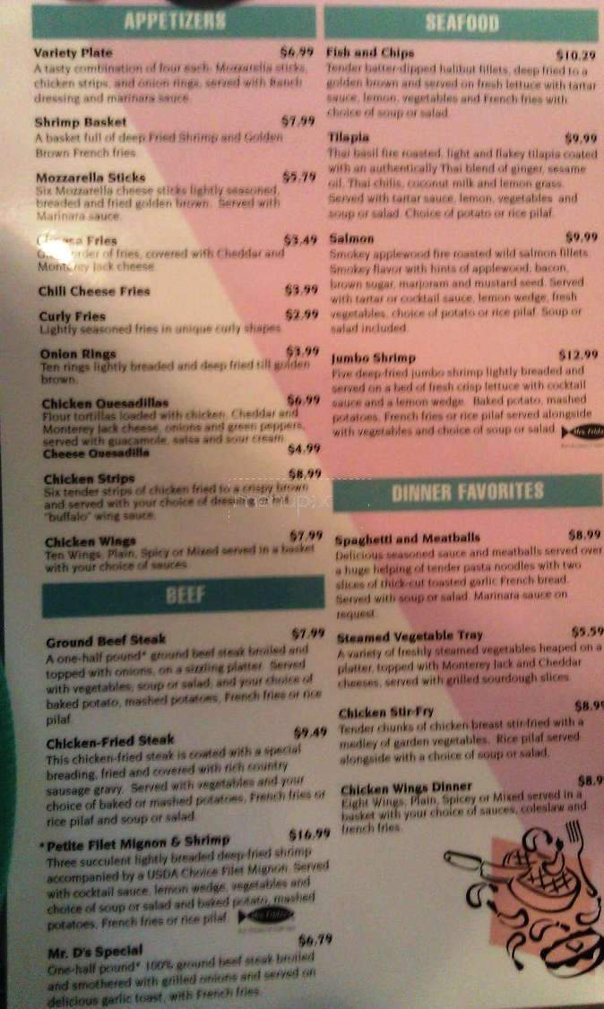Dee's Family Restaurant - Salt Lake City, UT menu_pic