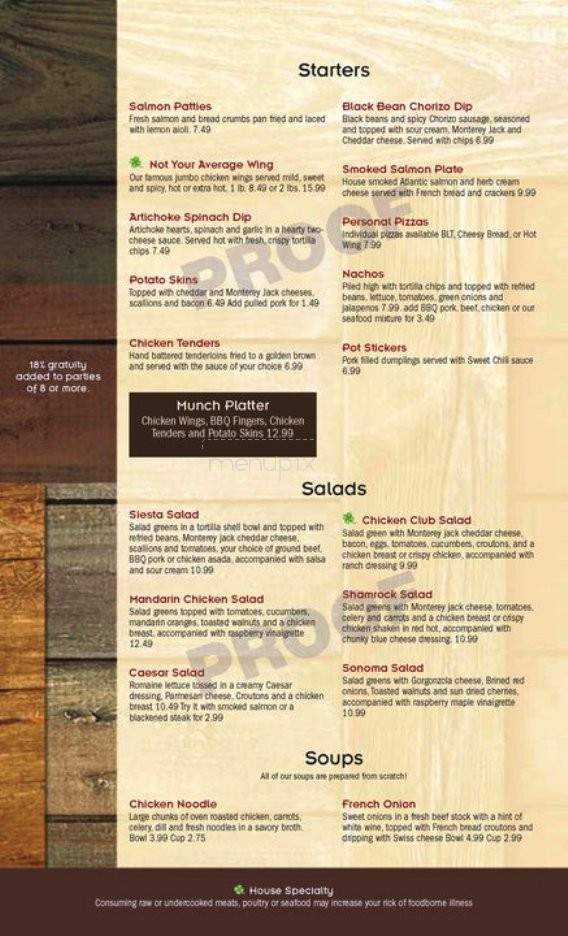 Eddie O'Flynn's - Owosso, MI menu_pic