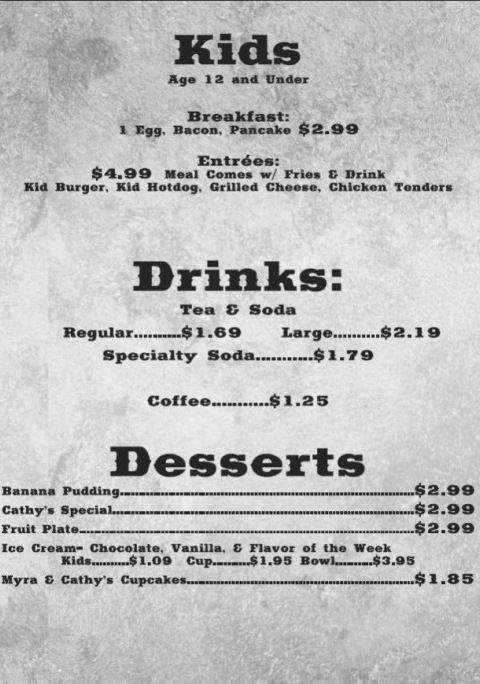 Fillin' Station Grill - Texarkana, TX menu_pic