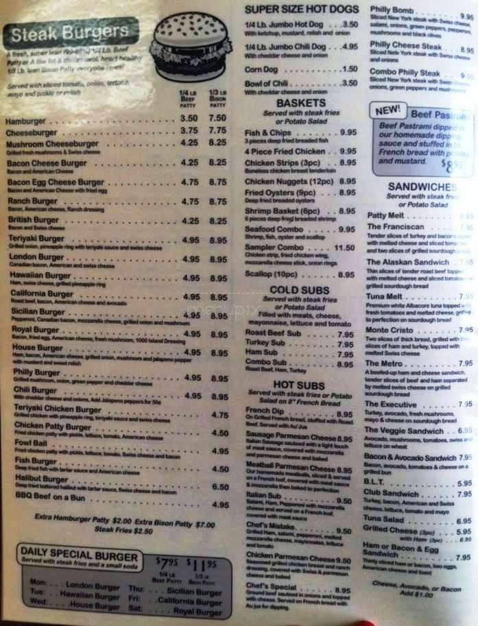 Fly In Restaurant - Anchorage, AK menu_pic