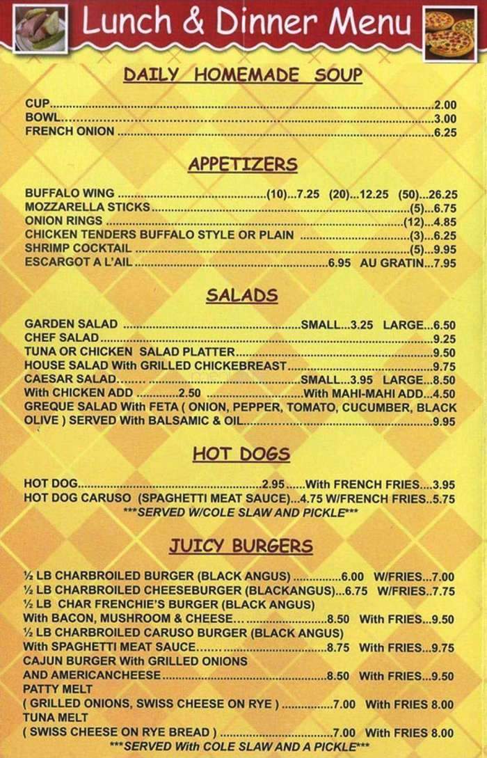 Frenchie's Bar & Grill - Hollywood, FL menu_pic