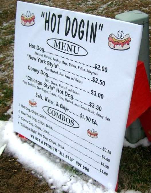 Hot Dogin - Madison, AL menu_pic
