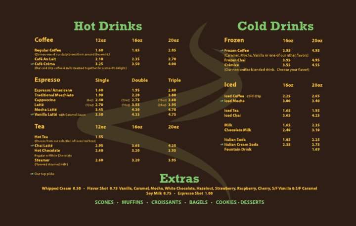 Coffee Culture - Ponchatoula, LA menu_pic