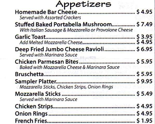 Macri's Italian Kitchen - South Bend, IN menu_pic