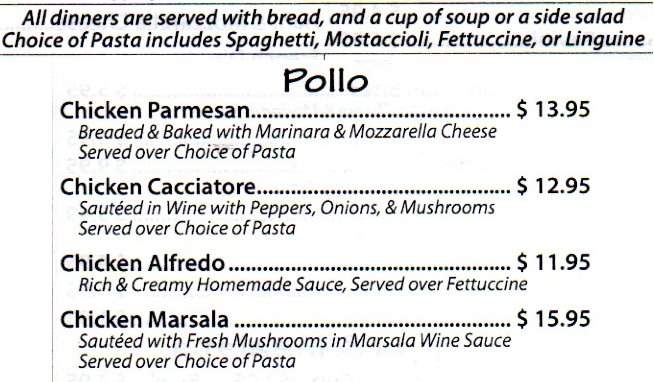 Macri's Italian Kitchen - South Bend, IN menu_pic