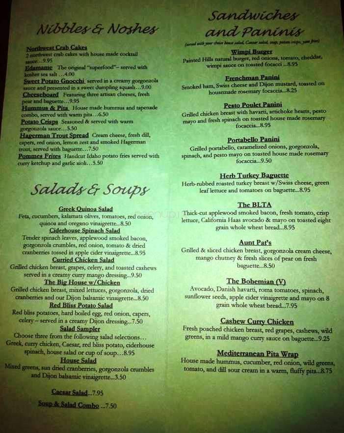 Locavore - Boise, ID menu_pic