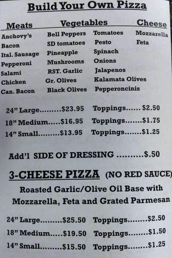 Nate's New York Pizza - Post Falls, ID menu_pic