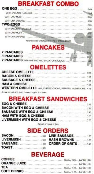 Niko's Grill - Charlotte, NC menu_pic