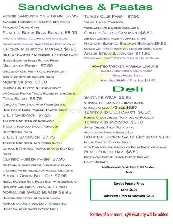 Normandie Cafe - Holladay, UT menu_pic