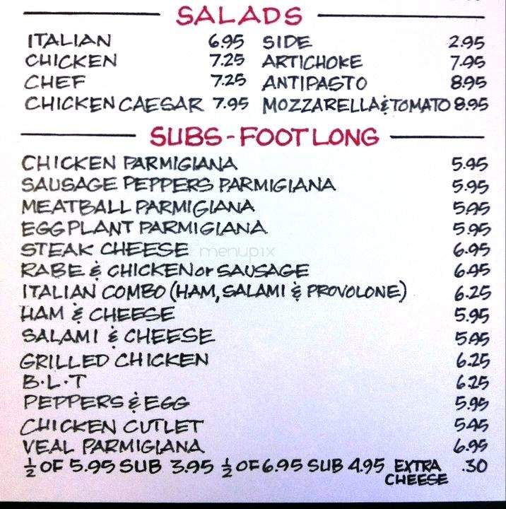 Only The Best Pizza Restaurant - West Haven, CT menu_pic