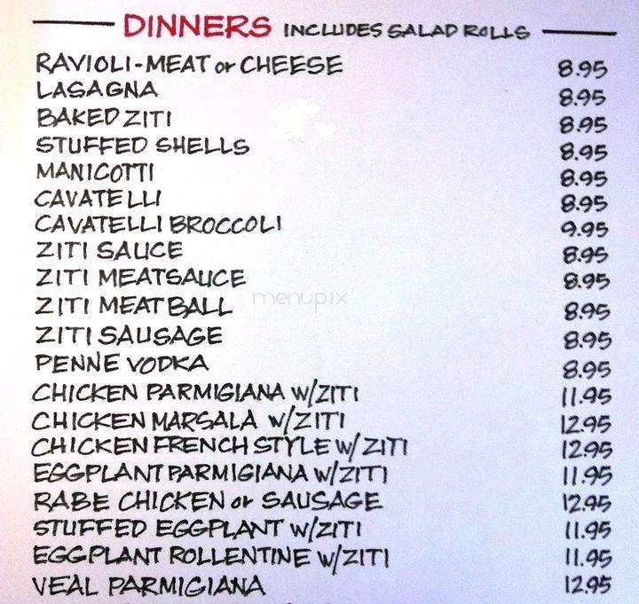 Only The Best Pizza Restaurant - West Haven, CT menu_pic