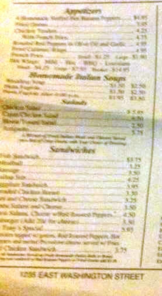 Pagley's Pasta & More - New Castle, PA menu_pic