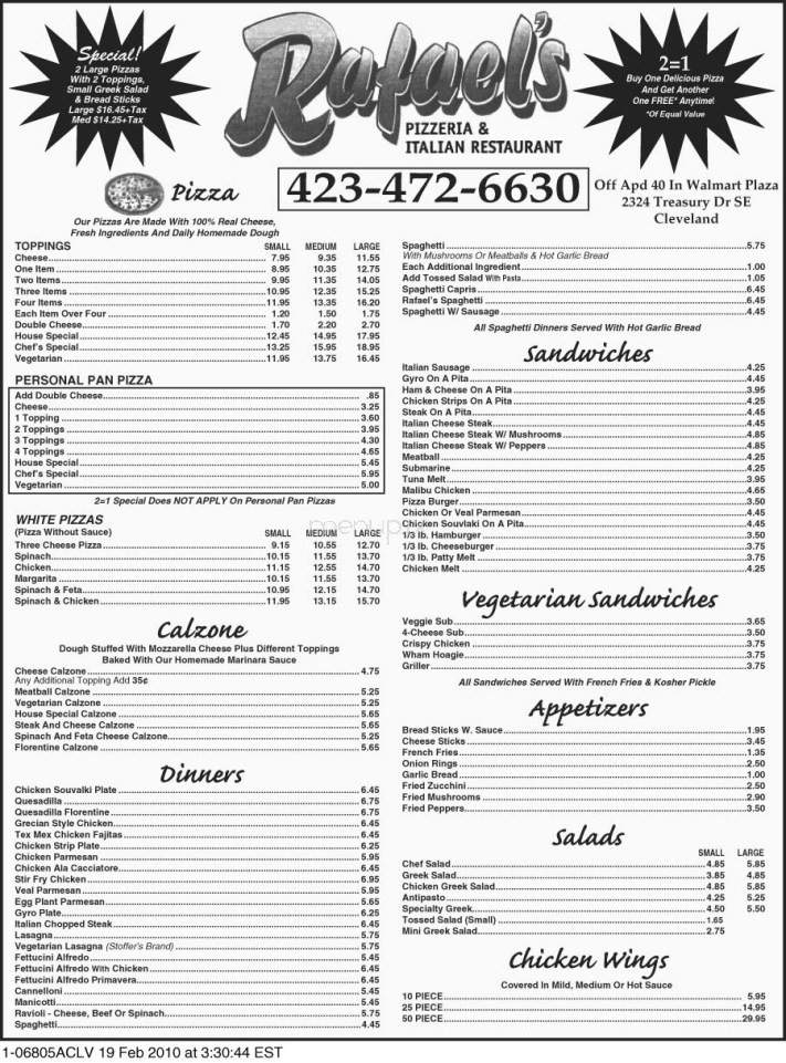 /4204869/Rafaels-Italian-Restaurant-Cleveland-TN - Cleveland, TN