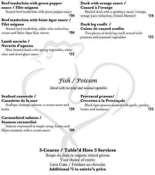 Cafe Boulevard - Victoria, BC menu_pic