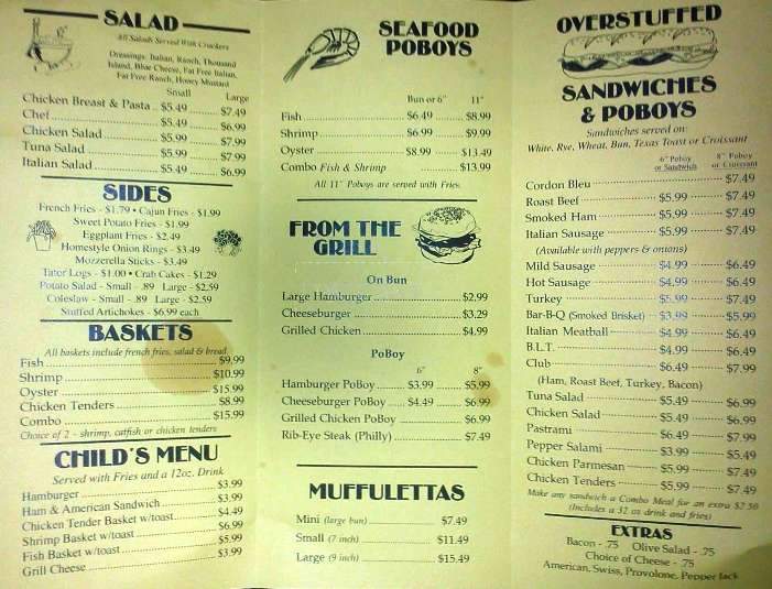 Ryan's Convenience Store-Deli - Hammond, LA menu_pic