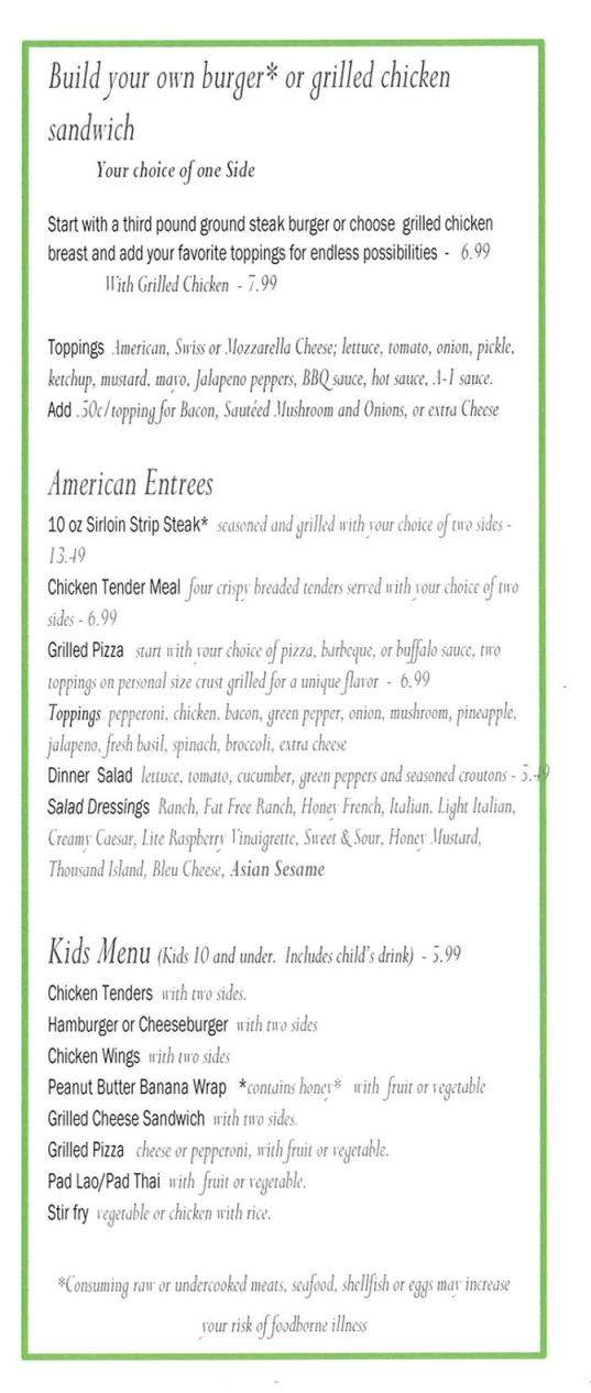 ZEN Restaurant and Lounge - Wooster, OH menu_pic