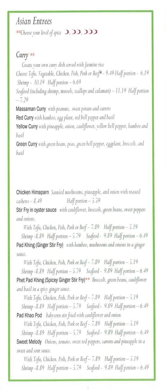 ZEN Restaurant and Lounge - Wooster, OH menu_pic