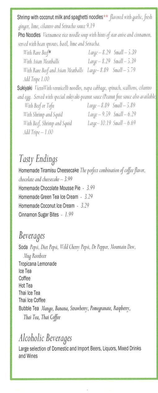 ZEN Restaurant and Lounge - Wooster, OH menu_pic