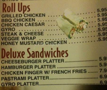 Vivaldi's Pizza - Cranston, RI menu_pic