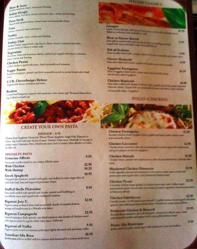 Sergio's Pizza - Midlothian, VA menu_pic