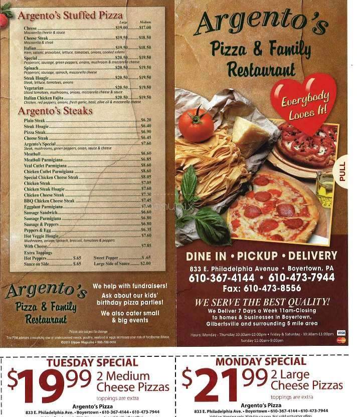 /3801195/Argentos-Pizza-and-Restaurant-Boyertown-PA - Boyertown, PA