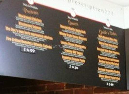 Dr Grubb's - Claremont, CA menu_pic