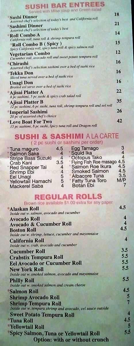 Ajasai - Gulf Shores, AL menu_pic