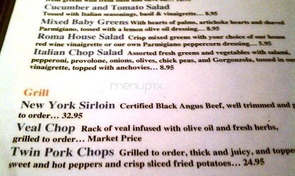 Roma Ristorante - Oakville, CT menu_pic