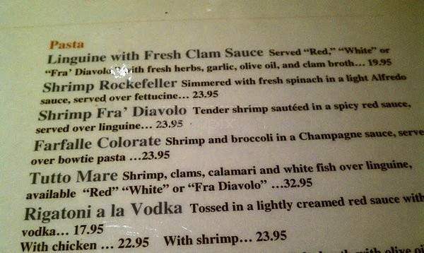 Roma Ristorante - Oakville, CT menu_pic