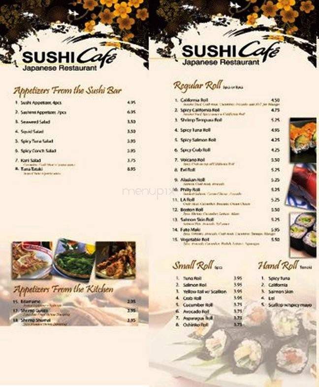 Sushi Cafe - Montgomery, AL menu_pic